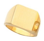 14K Gold Men s Square Signet Ring