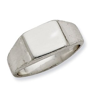 Sterling Silver Women s Square Signet Ring