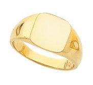 14K Gold Women s Square Signet Ring