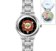 Portrait Watch Firefighter s Watch  Silver Stainless  for Men