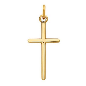 Gold Plated High Polished Cross
