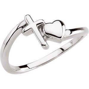 Heart   Cross Chastity Ring
