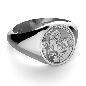 First Holy Communion Religious Ring for a Girl