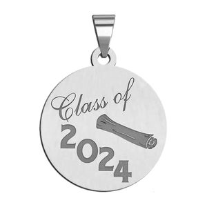 Class of 2024  Round Graduation Charm or Pendant