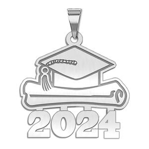 Graduation Cap 2024 w Diploma Pendant