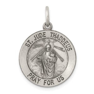 Round Classic Saint Jude Medal