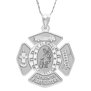 Saint Florian Patron of Firefighters Badge Religious Medal