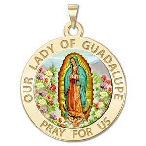 Our Lady of Guadalupe Religious Medal   Color EXCLUSIVE 