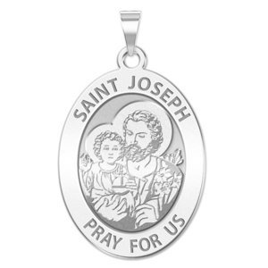 Saint Joseph Religious Oval Medal  EXCLUSIVE 