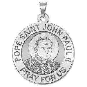 Pope Saint John Paul II  Younger Version  Religious Medal  EXCLUSIVE 