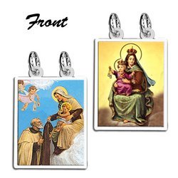 Double Sided Scapular Religious Medals Set
