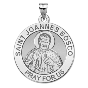 Saint Joannes Bosco Round Religious Medal