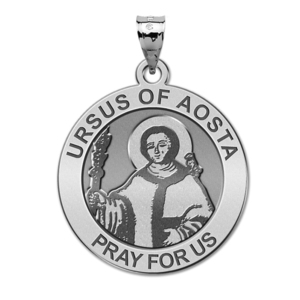 Ursus of Aosta Round Religious Medal  EXCLUSIVE 