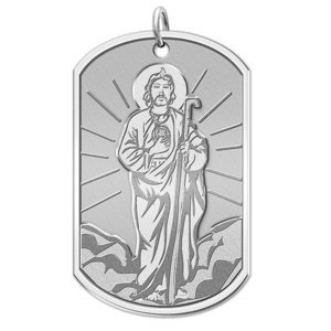 Saint Jude Thaddeus Dog tag Religious Medal  EXCLUSIVE 