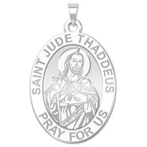 Saint Jude Oval Religious Medal   EXCLUSIVE 