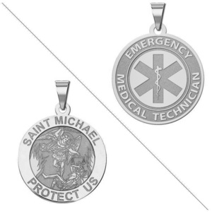 Saint Michael Double Sided EMT Medal