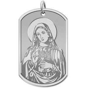 Immaculate Heart of Mary   Dog tag Religious Medal  EXCLUSIVE 