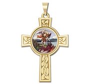 Saint Michael Religious Medal   Color EXCLUSIVE 