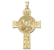 Our Lady of Perpetual Help Cross Religious Medal   EXCLUSIVE 