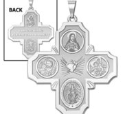 4 Way Cross Religious Medal   EXCLUSIVE 