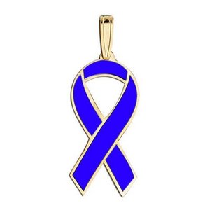 Awareness Ribbon Blue Color Charm