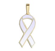 Awareness Ribbon Lavender Color Charm