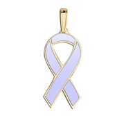 Awareness Ribbon Periwinkle Color Charm