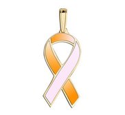 Awareness Ribbon Orchid   Orange Color Charm