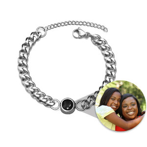 Photo Projection Curb Bracelet