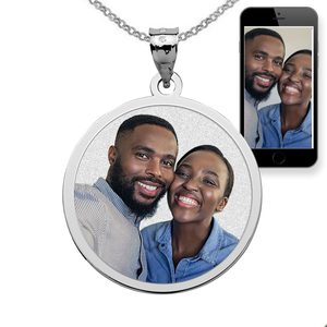 Round with Border Photo Pendant Picture Charm