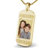 Dog Tag with 2 Names Etched