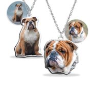 Upload Your English Bulldog Photo for Color Charm or Pendant