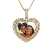 Premium Heart Encrusted Gemstone Necklace