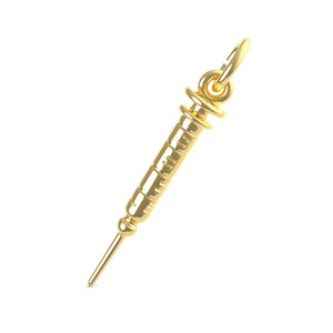 Hypodermic Needle Accent Charm