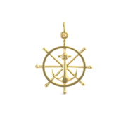 Anchor   Ship Wheel Charm 1584 