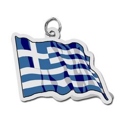 Greece Flag Charm