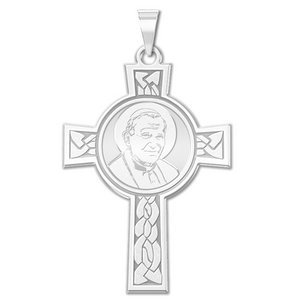 Pope Saint John Paul II Cross Religious Medal   EXCLUSIVE 