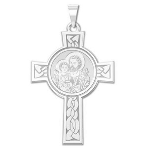 Saint Joseph Cross Religious Medal   EXCLUSIVE 