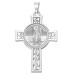 Saint Patrick Cross Religious Medal   EXCLUSIVE 
