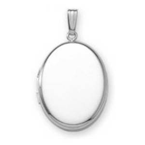 Build Your Own Sterling Silver 2 Picture Oval Locket