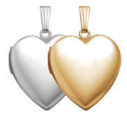 Build Your Own Gold 2 Picture Heart Locket