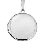 Build Your Own Sterling Silver 2 Picture Round Locket