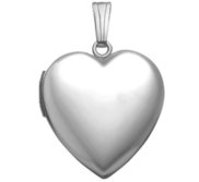 Build Your Own Sterling Silver 2 Picture Heart Locket