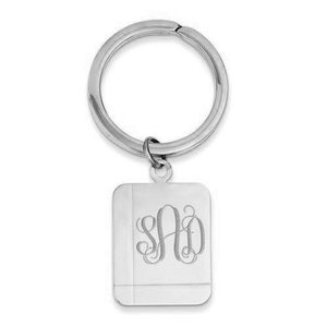 Engravable Rectangle Key Chain