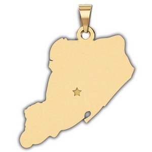 Personalized  New York City   Staten Island Pendant or Charm