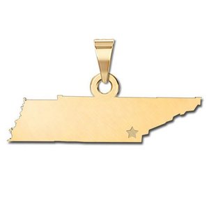 Personalized Tennessee Pendant or Charm