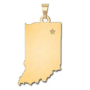 Personalized Indiana Pendant or Charm