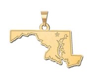 Personalized Maryland Pendant or Charm
