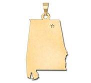 Personalized Alabama Pendant or Charm