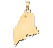 Personalized Maine Pendant or Charm